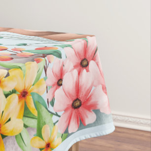 Funny Bunny Happy Easter Day  Tablecloth