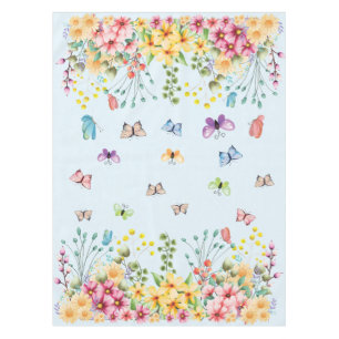 Funny Bunny Happy Easter Day Tablecloth