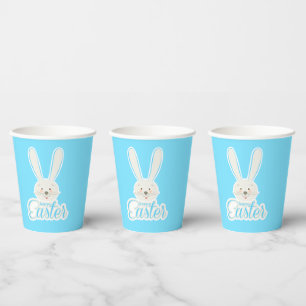 FUNNY BUNNY Happy Easter Eggs Hunt Party Cute  Paper Cups