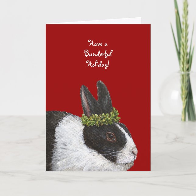 Funny Bunny Holiday card (Front)