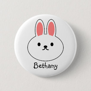 Funny Bunny Rabbit 6 Cm Round Badge