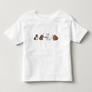 funny Bunny Standoff Toddler T-Shirt