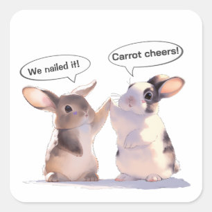 Funny Bunny sticker –Is someone watching
