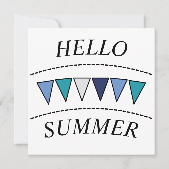 Funny Bunting Hello Summer (Front)