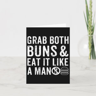 Funny Burger Bbq Men Gift Burger Lover Real Americ Card
