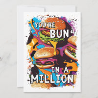 Funny BURGER Bun in a Million Pun for Food Lovers