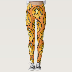 FUNNY BURRITO GRAPHIC PATTERN LEGGINGS