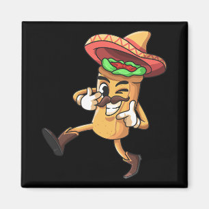 Funny Burrito Mexican Cinco De Mayo Fiesta Costume Magnet
