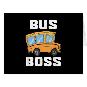Funny Bus Boss School Bus Driver