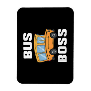 Funny Bus Boss School Bus Driver Magnet