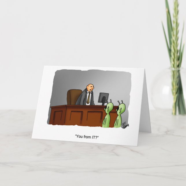 Funny Business Appreciation Greeting Card (Front)