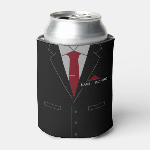 Funny Business Can Cooler with Custom Name Text
