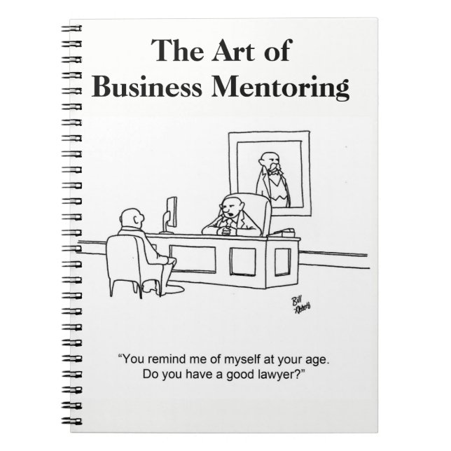 Funny Business Humour Notebook Gift (Front)