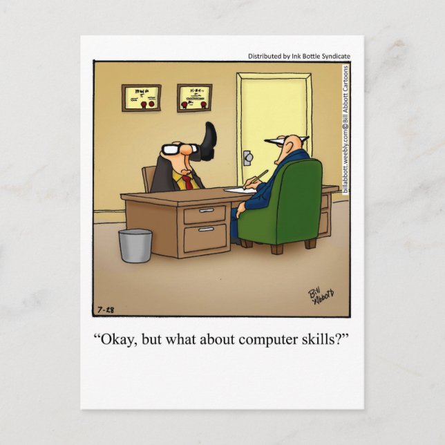 Funny Business Humour Postcard (Front)