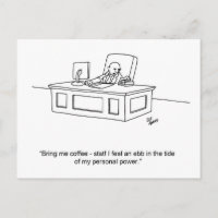 Funny Business Humour Postcard