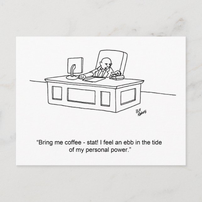 Funny Business Humour Postcard (Front)