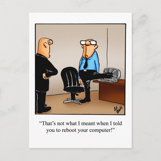 Funny Business Humour Postcards (Front)