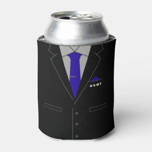 Funny Business Suit Can Cooler with Custom Name