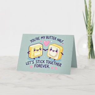 Funny Butter Half valentines day Card