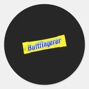 Funny Buttfingerer Inappropriate Offensive Adult D Classic Round Sticker