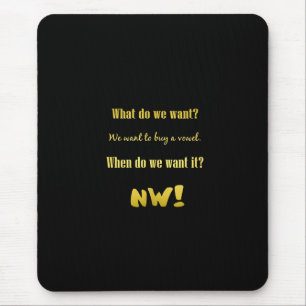 Funny Buy a Vowel — Now! Mouse Pad