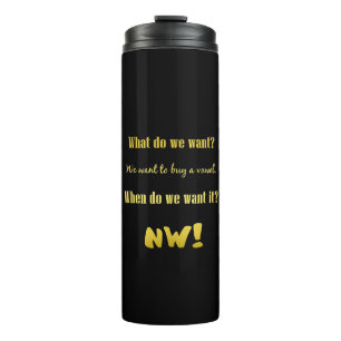 Funny Buy a Vowel — Now! Thermal Tumbler