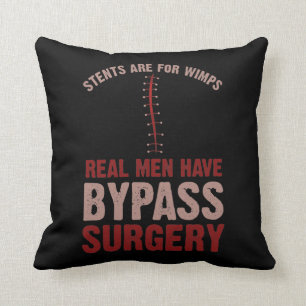 Funny Bypass Open Heart Surgery Recovery Gift Cushion