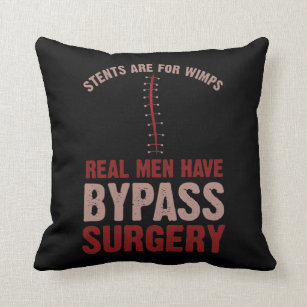 Funny Bypass Open Heart Surgery Recovery Gift Cushion