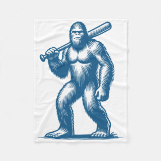 Funny Bysebyll Bigfoot Sasquatch Bysebyll Player M Fleece Blanket
