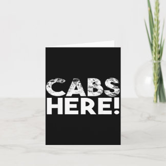 Funny Cabs Here - Funny Guido New Jersey Gtl Shore Card