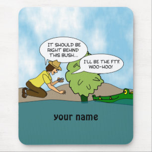 Funny Cache Geocaching Personalised Mouse Mat