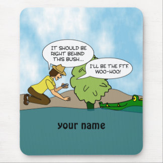 Funny Cache Geocaching Personalised Mouse Mat