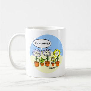 Funny Cactus and Flowers Cute Cartoon Southwest Coffee Mug