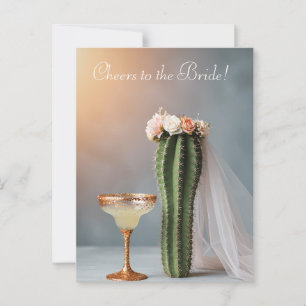 Funny Cactus Bride  Postcard