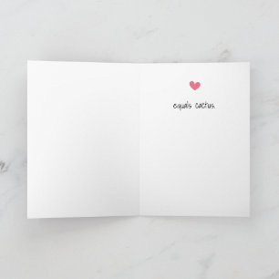 Funny Cactus Greeting Card