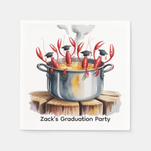 Funny Cajun Graduation Party Napkin