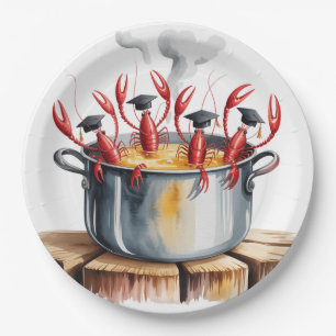Funny Cajun Graduation Party Paper Plate