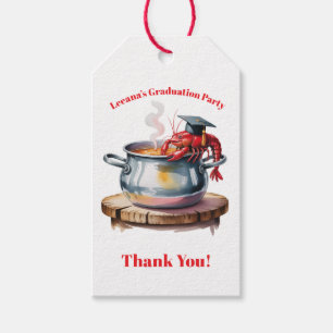 Funny Cajun Graduation Party Thank You Gift Tags