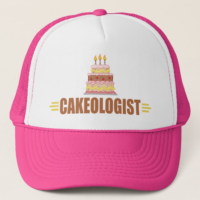 Funny Cake Trucker Hat (Front)