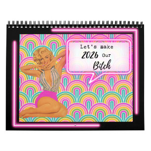 Funny Calendar For Her Gift Friend Retro Vintage