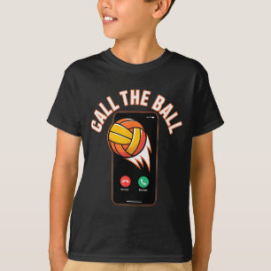 Funny Call The Ball Volleyball Leopard Ball Mom Mo T-Shirt
