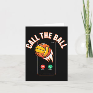Funny Call The Ball Volleyball Leopard Ball Mum Mo Card
