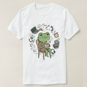 Funny Calm in Chaos Cartoon T-Shirt