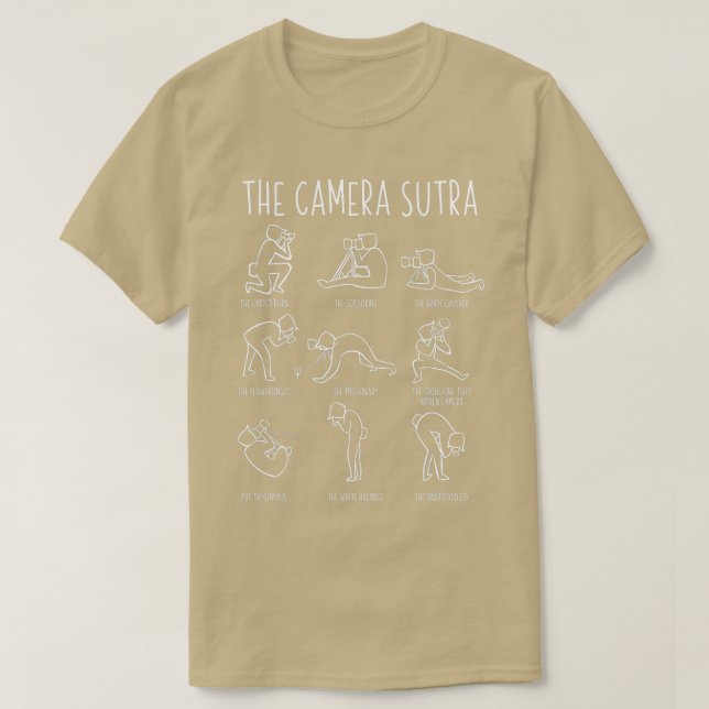 Funny Camera Sutra Photographer Photography Gift M T-Shirt (Design Front)