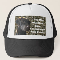 Funny Camo Chocolate Hunting Lab Quote