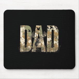Funny Camo Dad Hunting Camouflage Deer Father's Da Mouse Pad
