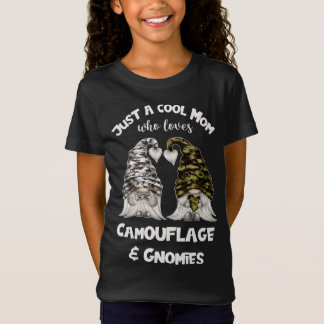 Funny Camouflage Gnomes For Cool Mum - Cute Gnomie T-Shirt