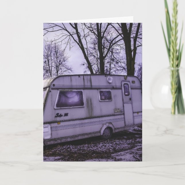 FUNNY CAMPER 'HELLO' GREETING CARDS (Front)