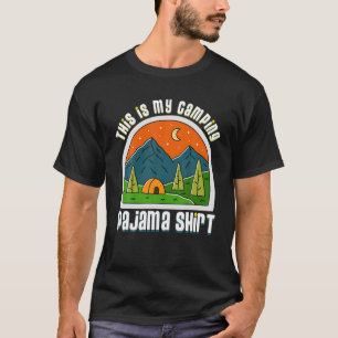 Funny Camper Outdoors Retro Hiking This Is My Camp T-Shirt