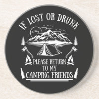 Funny camper slogan camping drinking sayings